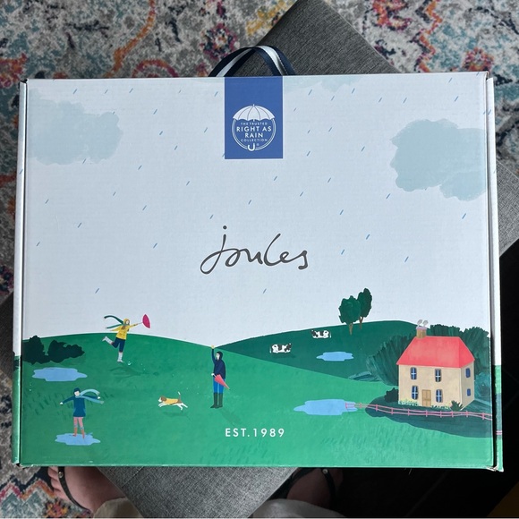 Joules Kelly Neoprene Welly Rain Boots ~ Size 6 - Picture 8 of 8